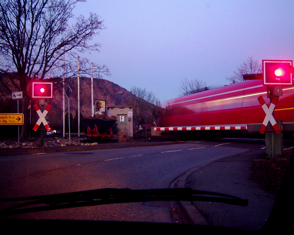 Bahnübergang - Richtung Bad Muenster-Ebernburg